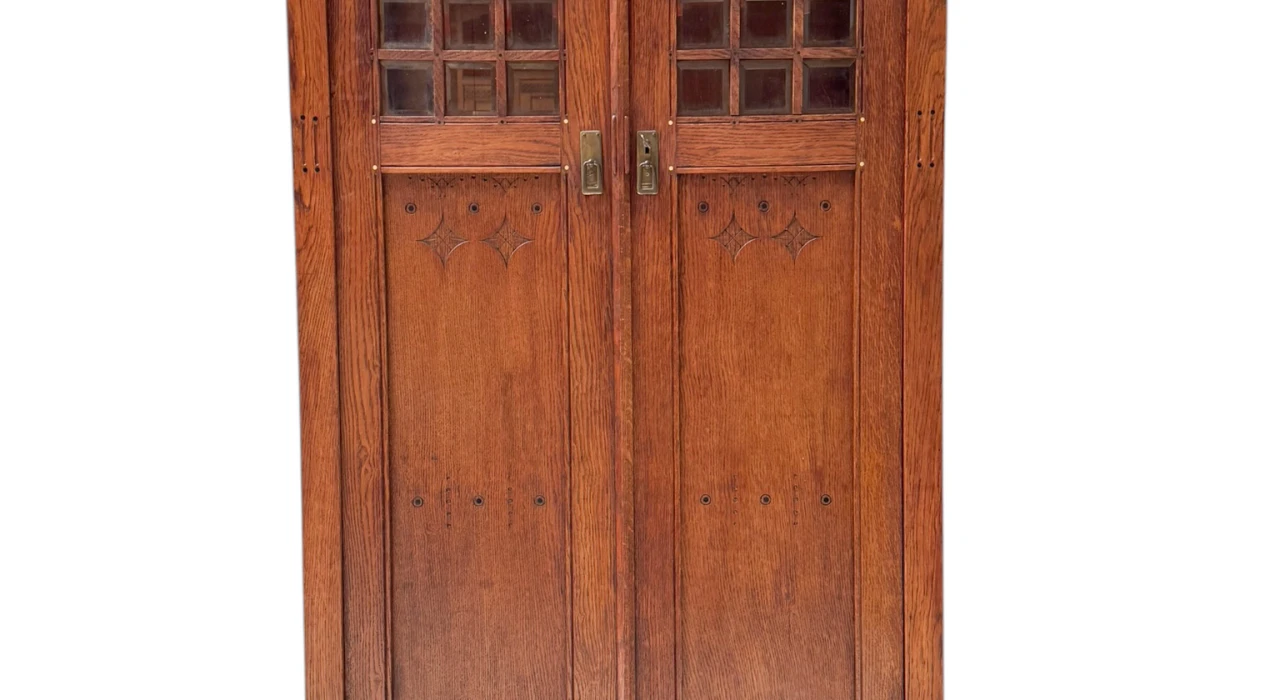 Arts & Crafts Armoire or Bookcase In the style of Architect Lauweriks, 1890s